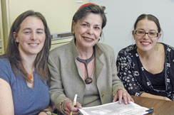 Marie-&Egrave;ve Roux, Pauline Morissette et Annie Chouinard-Thompson